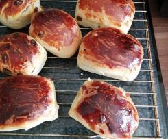 Rosinenbrötchen (Über-Nacht-Variante)