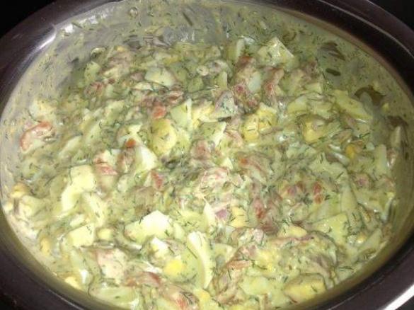 Eiersalat mit Räucherlachs