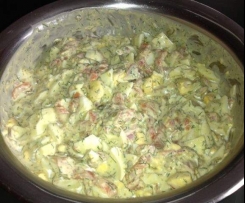 Eiersalat mit Räucherlachs