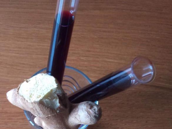 Heidelbeer-Ingwer-Likör