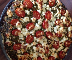 Quiche mit Spinat und Feta