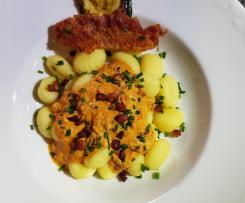 Gerrys Südtiroler Gnocchi di patate mit pikanter Speckrahmsauce