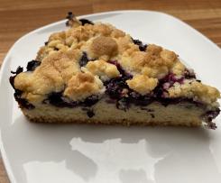 Blaubeerkuchen mit Streuseln