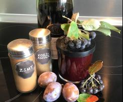 Aronia-Pflaumen Marmelade mit Rotwein