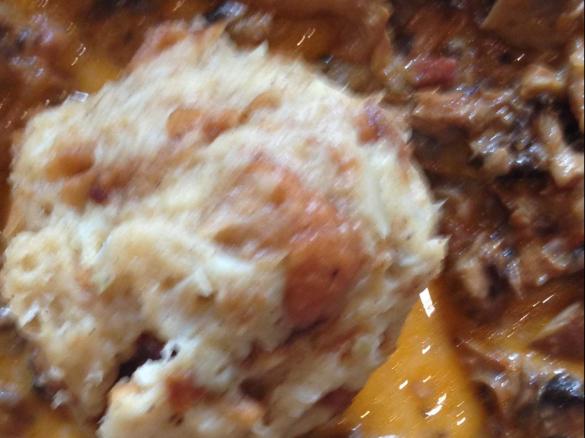 Baguetteknödel mit Pilzrahmsauce (all in one)