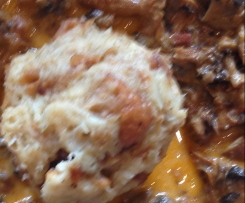 Baguetteknödel mit Pilzrahmsauce (all in one)