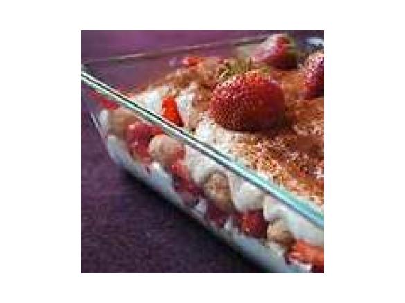 Erdbeertiramisu ohne Ei