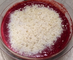 Spaghettieis Dessert mit Vanillecreme