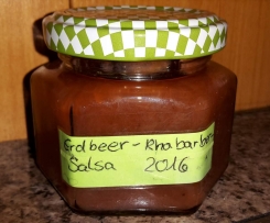 Rhabarber Erdbeer Salsa