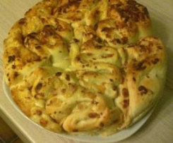 Flammfalte oder Flammkuchen - Faltenbrot