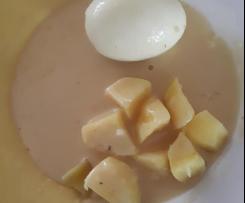 Eier mit Senfsauce und Kartoffeln
