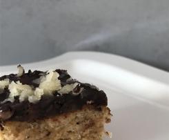 „Brownies“ mit Marzipan (spanische Vanilletorte)