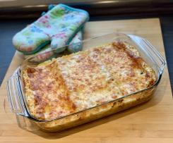 Gemüse-Lasagne mit Frischkäse-Schmand-Sauce