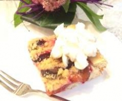 Pflaumen-oder Apfelkuchen mit Streuseln (abuela E)