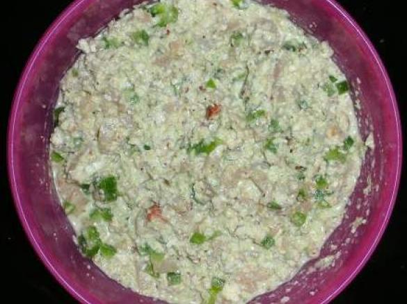 Blumenkohlsalat mit Paprika und Birnen