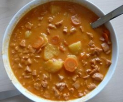 Möhren-Kartoffel-Eintopf mit Wienerle