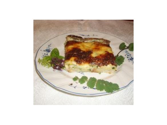 Zucchini-Brot-Auflauf