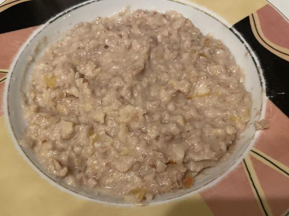 Apfel-Porridge einfach