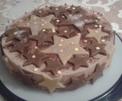 Schokolade-Reis-Torte mit Zimt