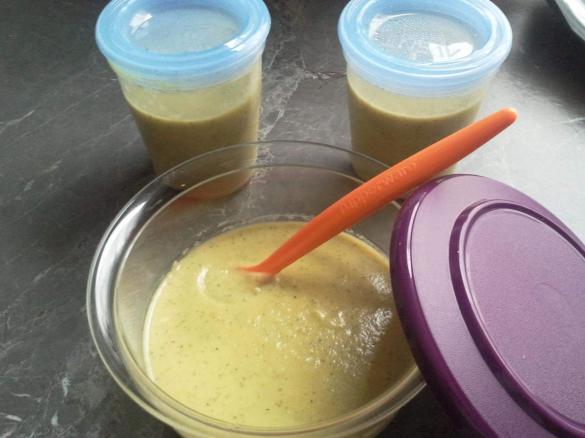 Zucchini-Kartoffel-Schweinefilet-Brei