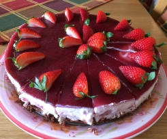 Erdbeer-Quark-Torte