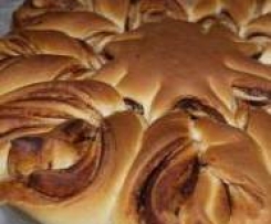 Briocheblume mit Nutella