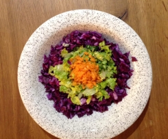 knackiger Rotkohlsalat, Rohkostsalat