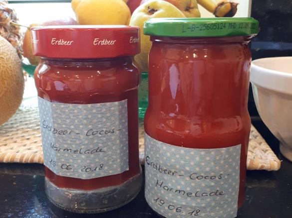 Erdbeer-Kokos-Marmelade