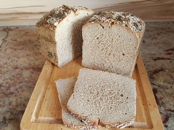 Variation "Oberhausener Kumpelkruste" Dinkel-Roggen im Holzbackrahmen