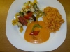 Mediterranes Gemüse mit Schafskäse und Reis 