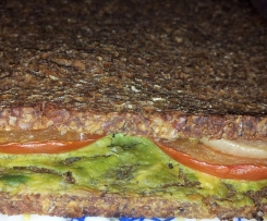 Avocado - Ofen - Sandwich, vegan, gesund, lecker!