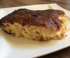 Schneller Reisauflauf mit Quark und Äpfeln 