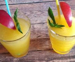 Pfirsisch Slushie, halbgefrorenes Trinkeis