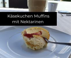 Glücksmixer Käsekuchen Muffins mit Nektarinen