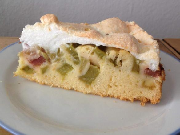 Rhabarber-Baiser-Kuchen - ohne Abziehen
