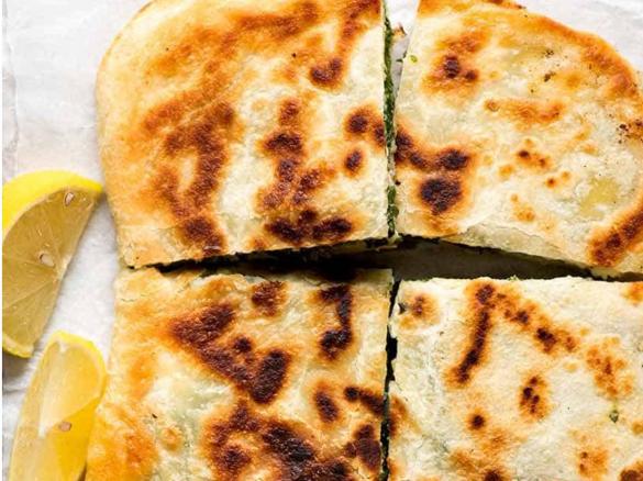 Vegane Gözleme mit Spinat