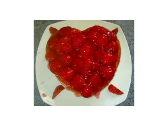 Erdbeerkuchen für Zwei