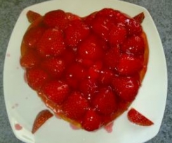 Erdbeerkuchen für Zwei