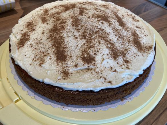 Kürbis-Kuchen mit Frischkäse-Topping