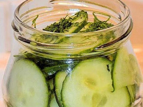 eingelegte Gurkenscheibchen für Hotdogs/Hamburger