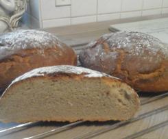 Roggenbrot mit 40 Prozent Sauerteiganteil