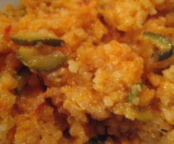 Tomaten-Zucchini-Kräuter-Risotto