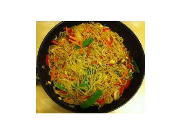 Chinesische Nudelpfanne