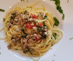 Gerrys Venusmuscheln vereint mit köstlichen Koriander-Spaghetti