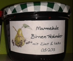 Birnen-Holunder-Marmelade