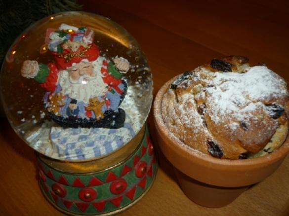 Mini - Panettone im Tontopf  " tolles Weihnachtsgeschenk " 