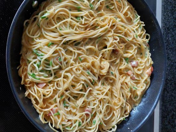 Pasta-Omelette, Resteverwertung