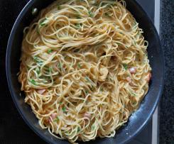 Pasta-Omelette, Resteverwertung