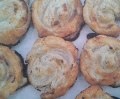 Käse-Schnecken mit Speck