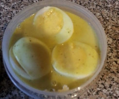 Eier in Senfsauce